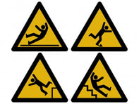 Picture hazard warning signs